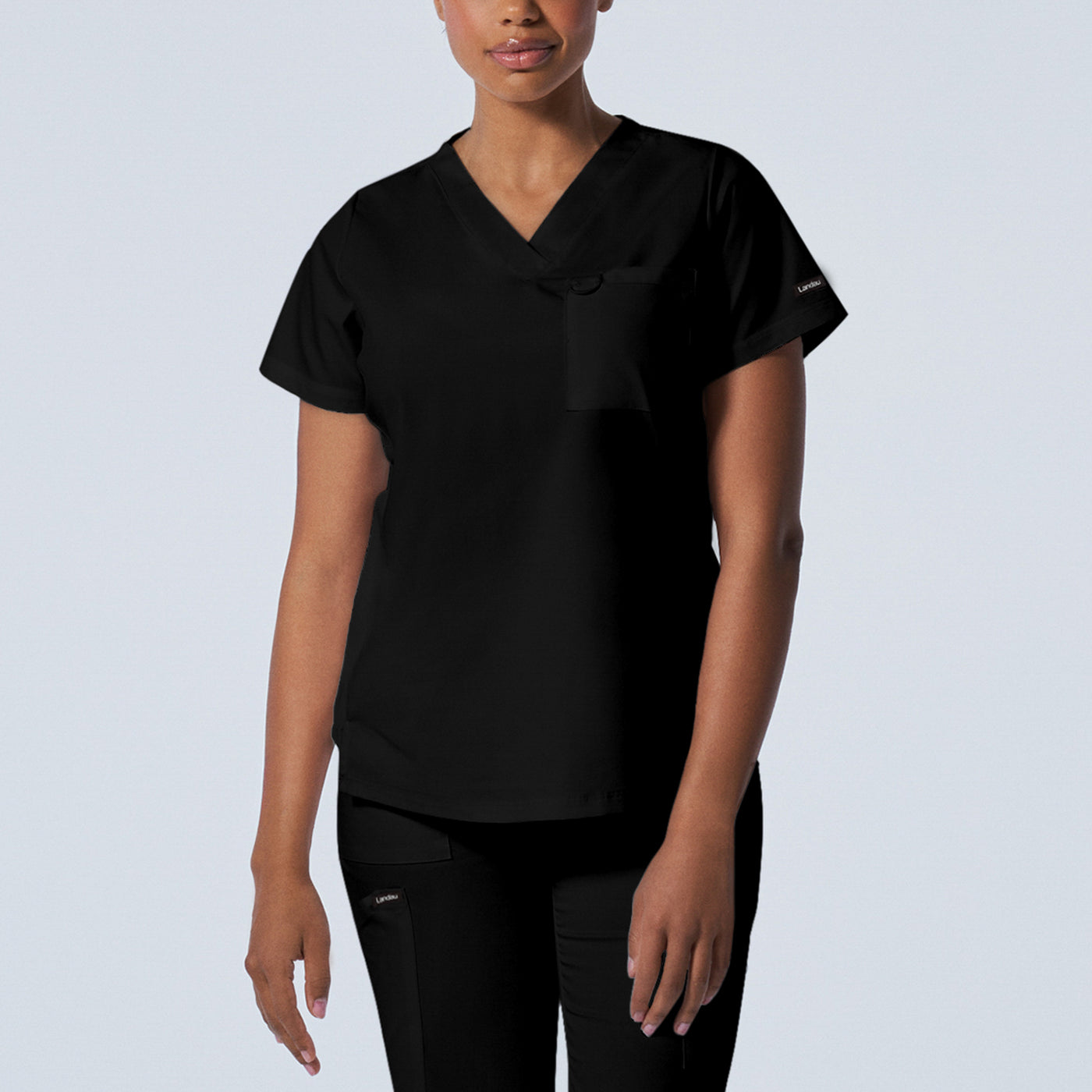 2-Pocket V-Neck Scrub Top