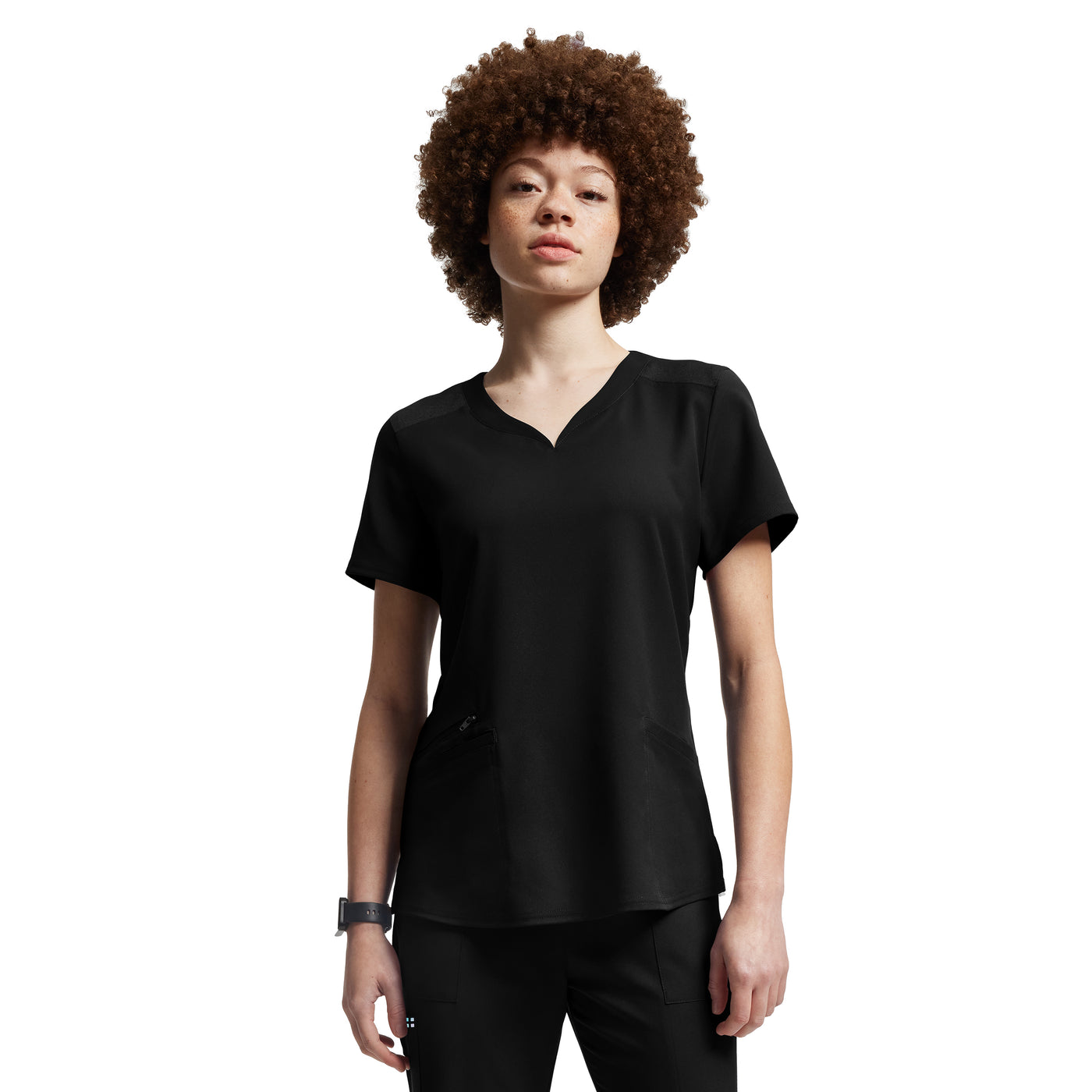 3-Pocket V-Neck Scrub Top