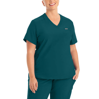 2-Pocket V-Neck Scrub Top