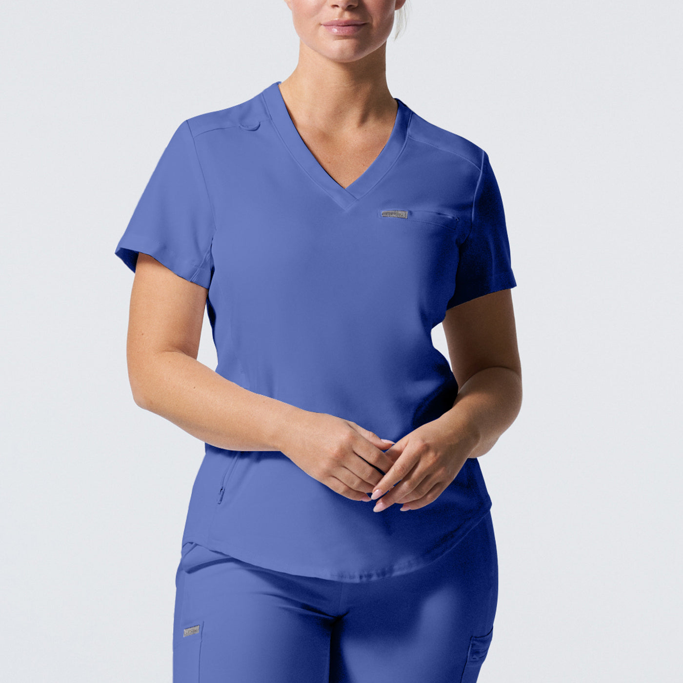 2-Pocket V-Neck Scrub Top