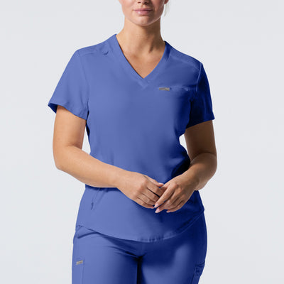 2-Pocket V-Neck Scrub Top