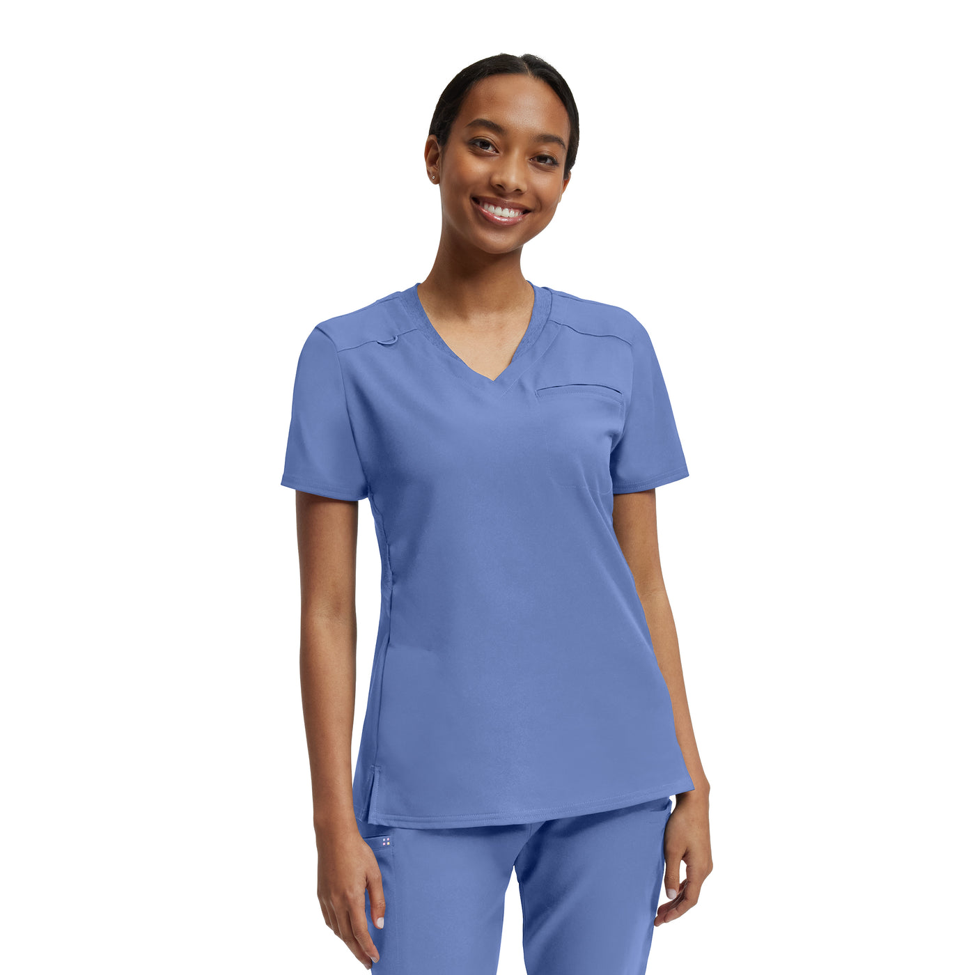 2-Pocket V-Neck Scrub Top