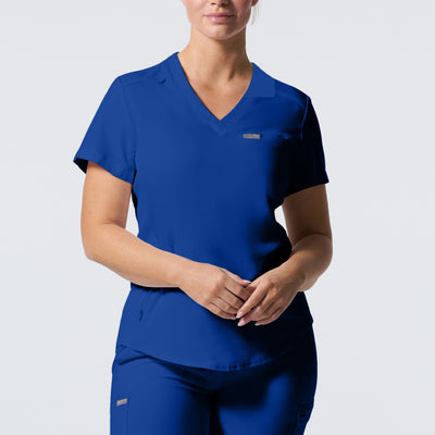 2-Pocket V-Neck Scrub Top