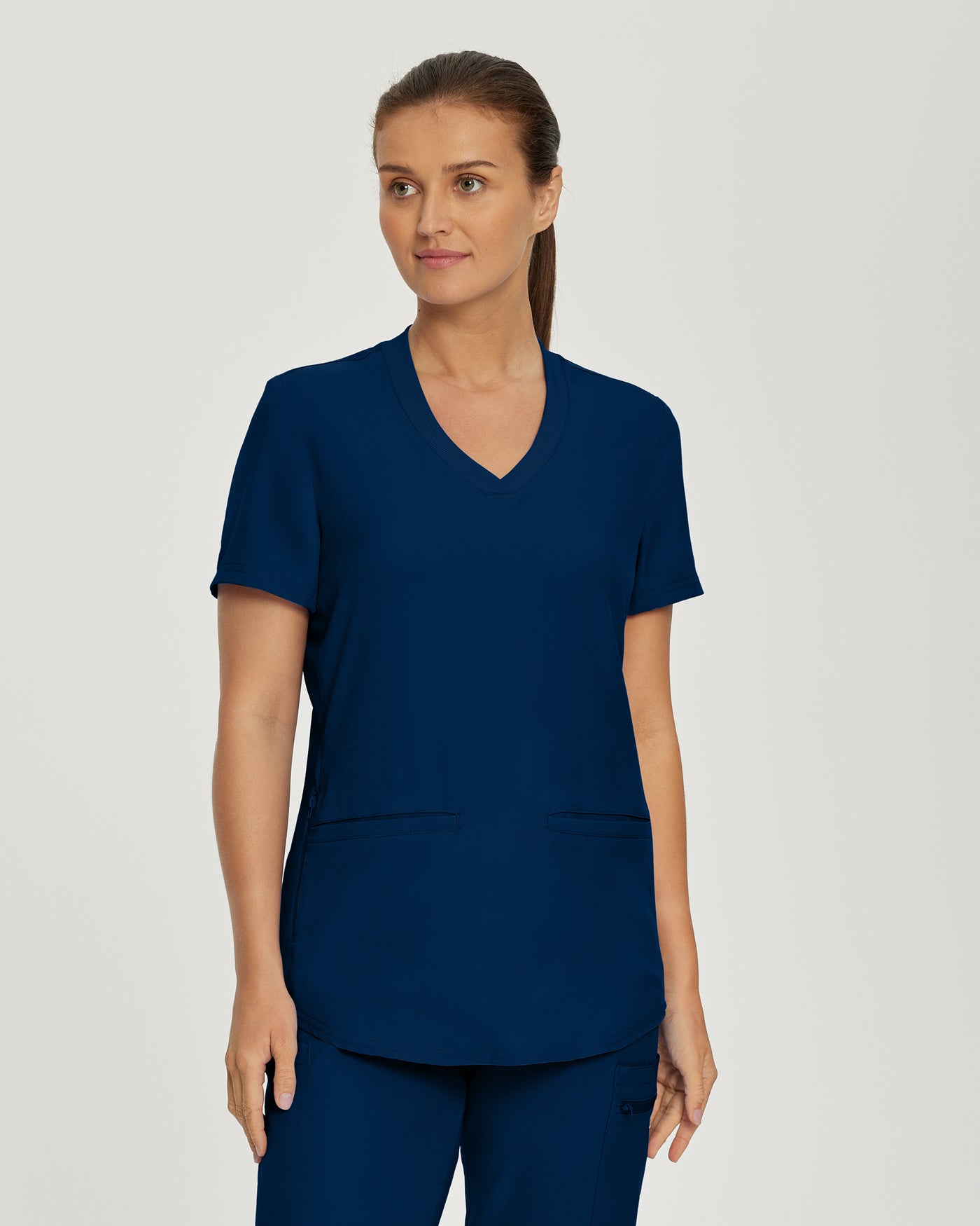 3-Pocket V-Neck Scrub Top