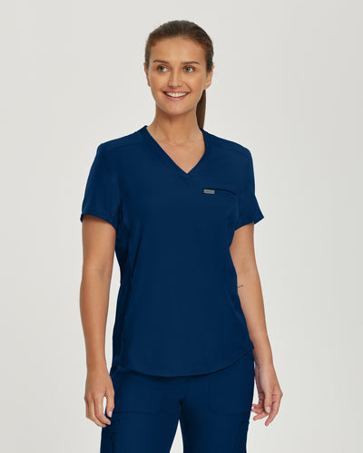 2-Pocket V-Neck Scrub Top