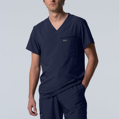 Men's 2-Pocket V-Neck Scrub Top