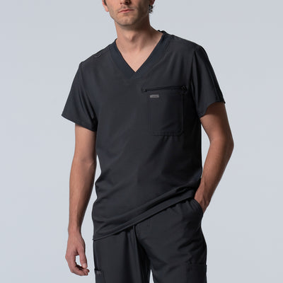 Men's 2-Pocket V-Neck Scrub Top