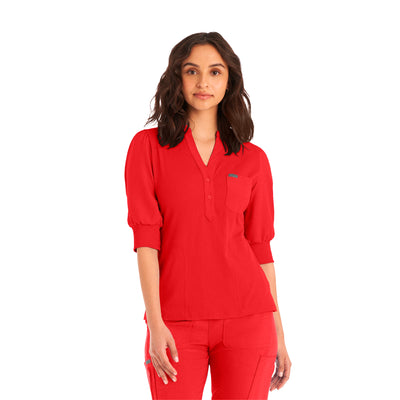 Y-Neck Scrub Top