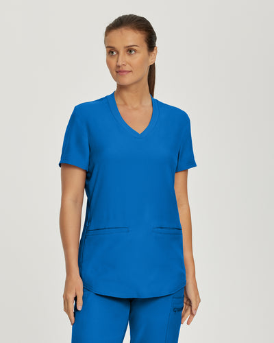 3-Pocket V-Neck Scrub Top