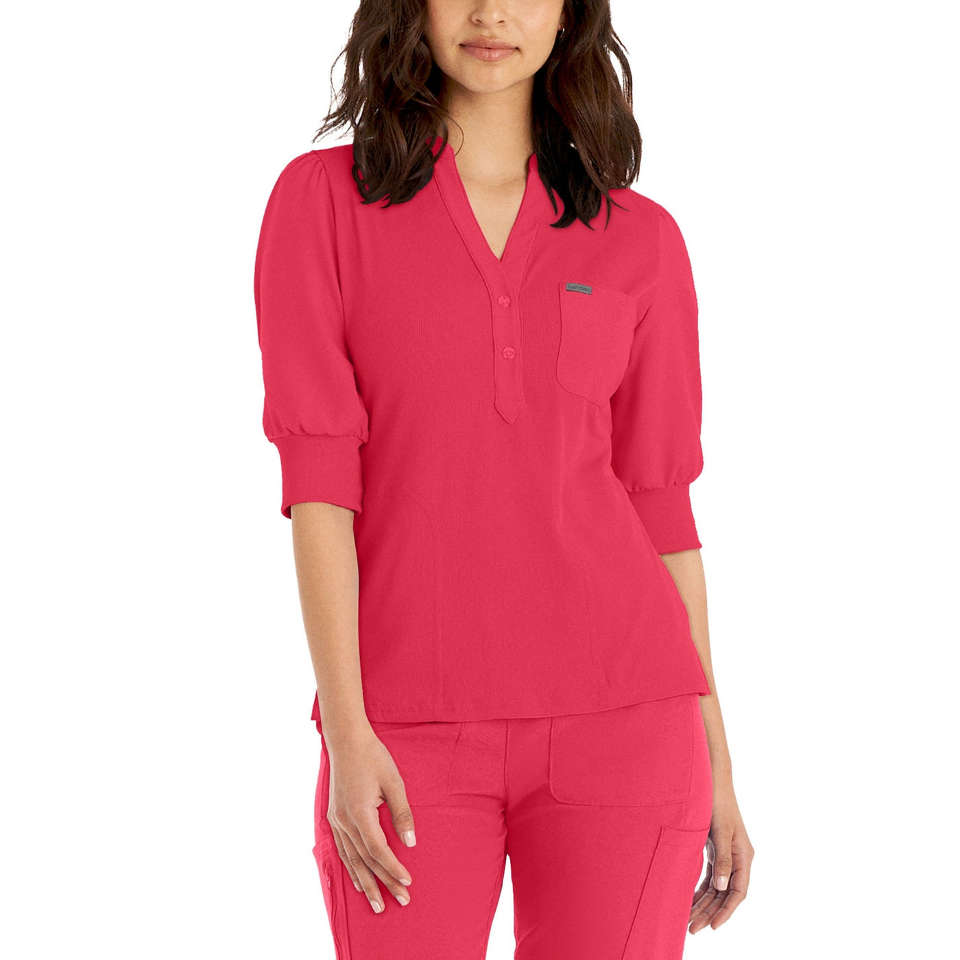 Y-Neck Scrub Top