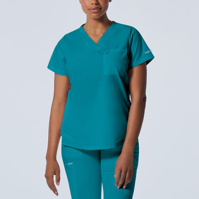 2-Pocket V-Neck Scrub Top