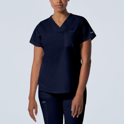 2-Pocket V-Neck Scrub Top