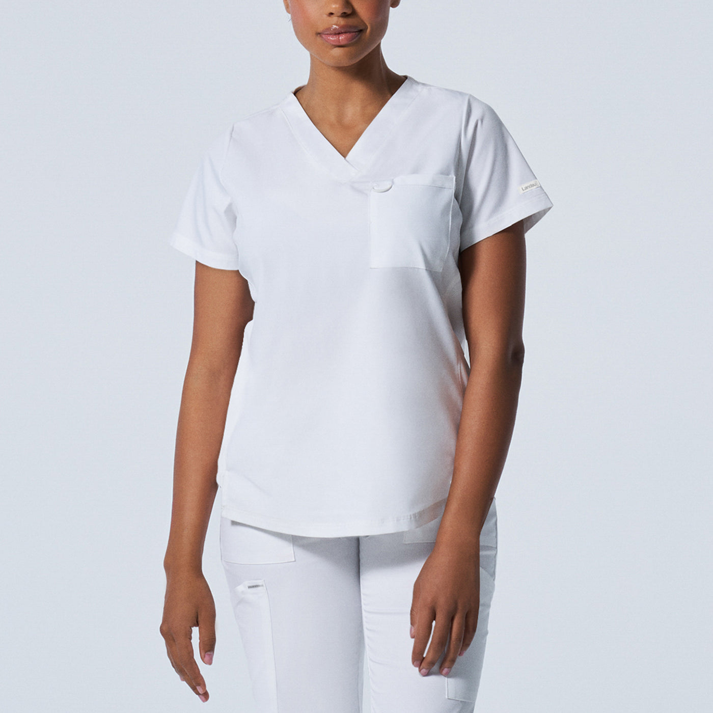 2-Pocket V-Neck Scrub Top