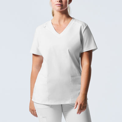 3-Pocket V-Neck Scrub Top