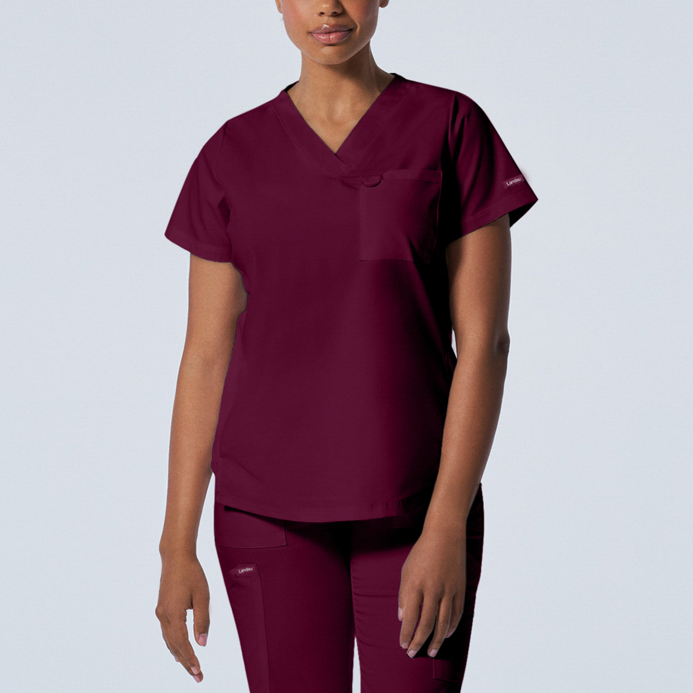 2-Pocket V-Neck Scrub Top