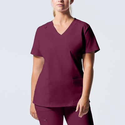 3-Pocket V-Neck Scrub Top