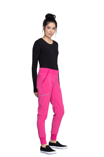 Carmine Pink - Cherokee Infinity Mid Rise Jogger Pant